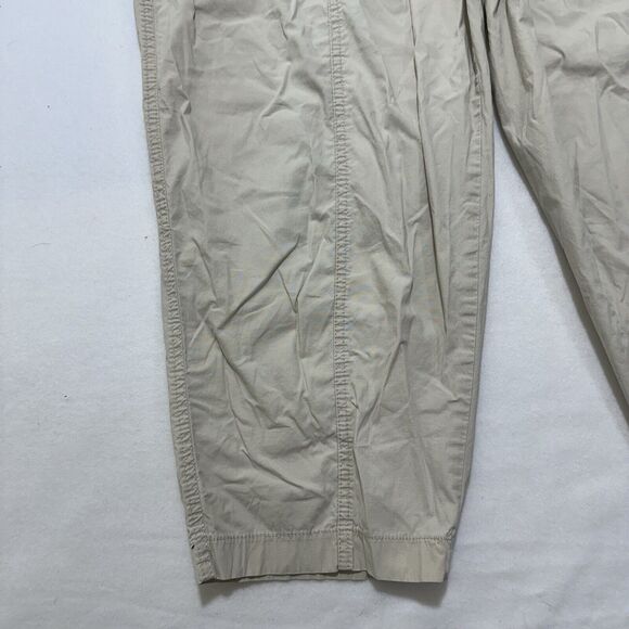Chico's 2 Women's Large Khaki Beige Capri Pants 20" Inseam Stretch Lightweight - Picture 5 of 16